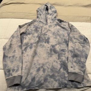 lululemon athletica Blue-Gray Tie-Dye Hoodie